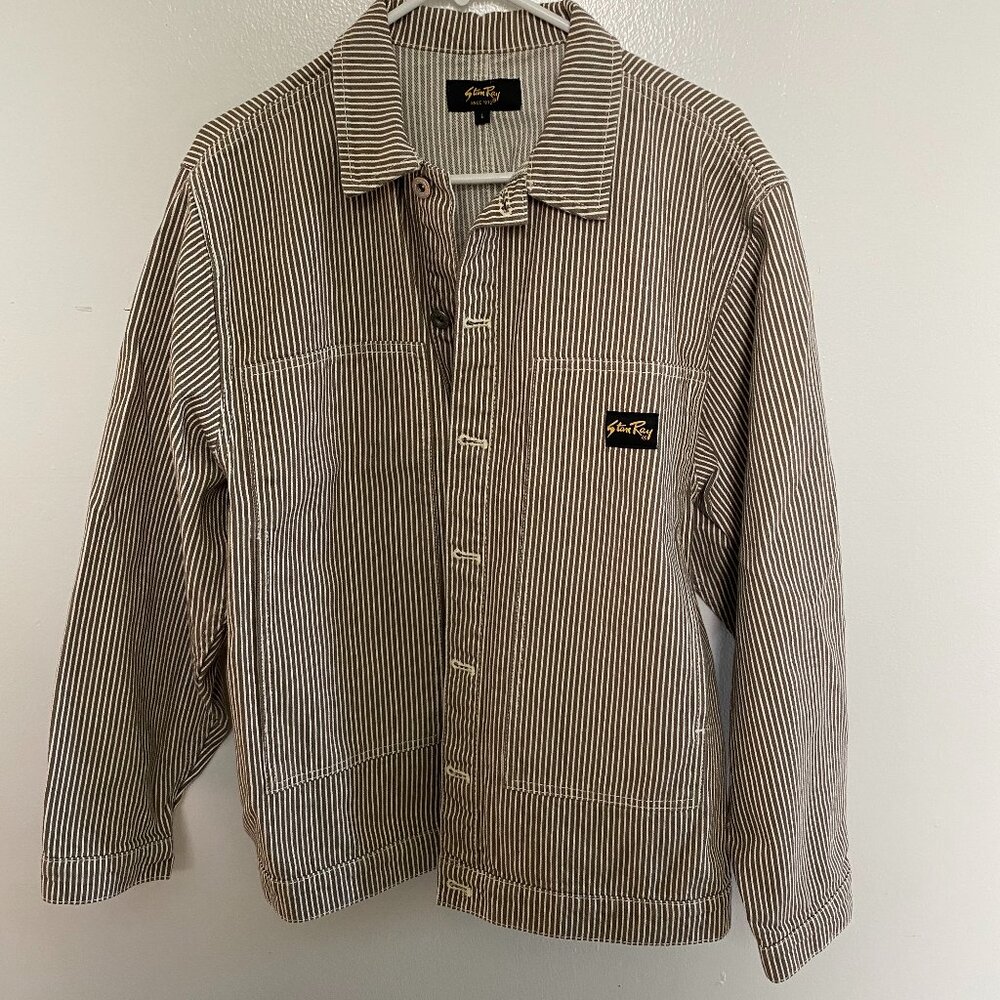 Stan Ray Hickory Stripe Work Jacket - L